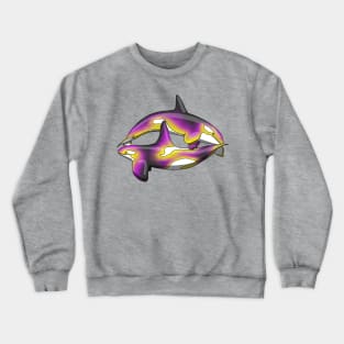 Enby Orcas Crewneck Sweatshirt